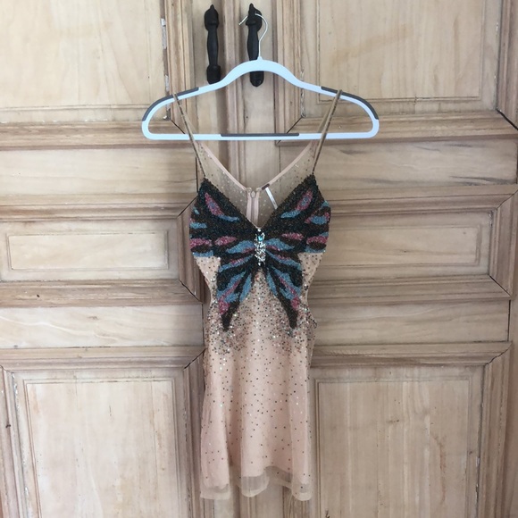FREE PEOPLE BEADED Butterfly Dress - Picture 4 of 11